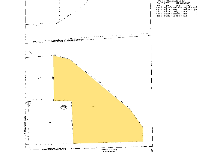 8410 W Bryn Mawr Ave, Chicago, IL for lease - Plat Map - Image 2 of 8