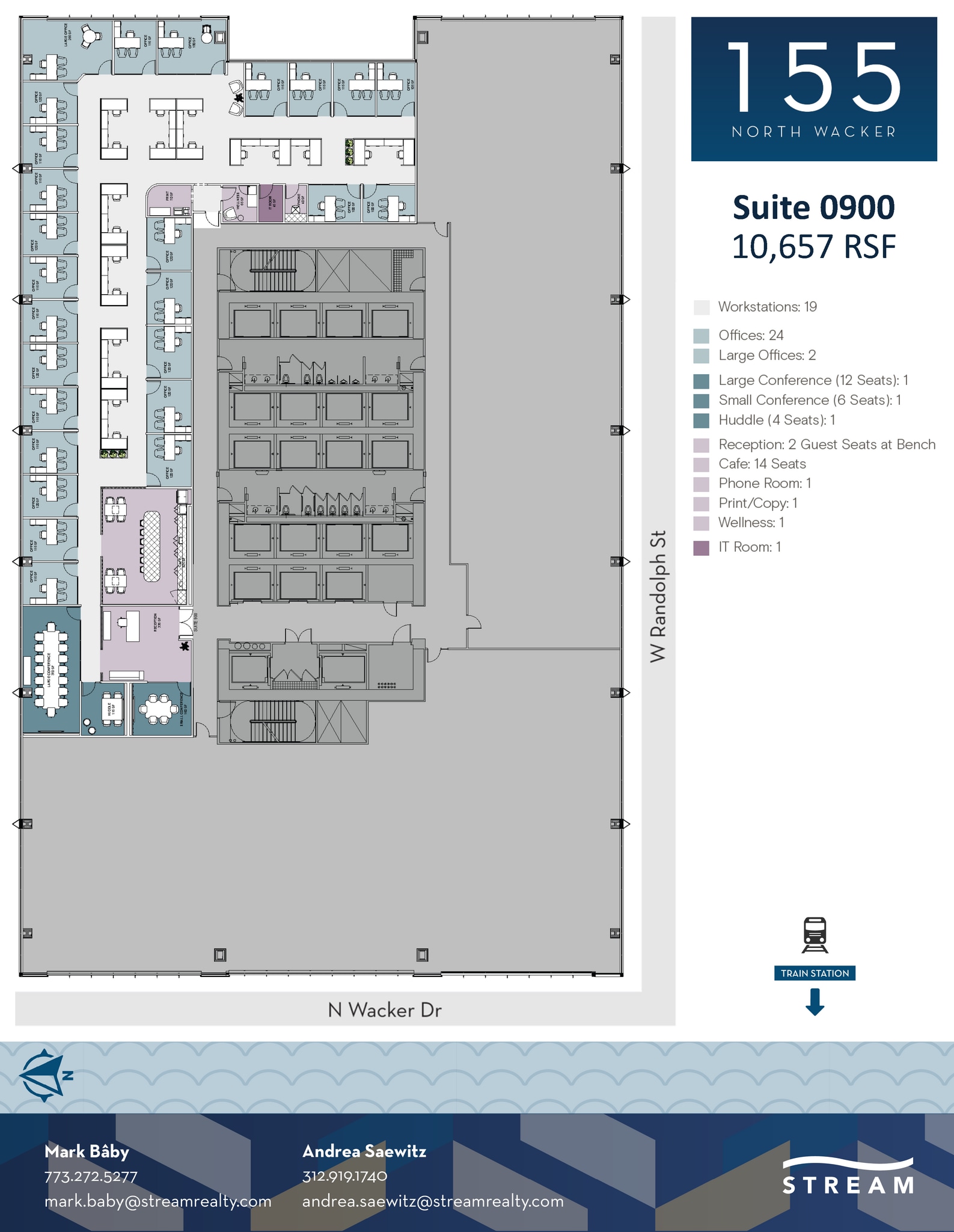 155 N Wacker Dr, Chicago, IL for lease Floor Plan- Image 1 of 1