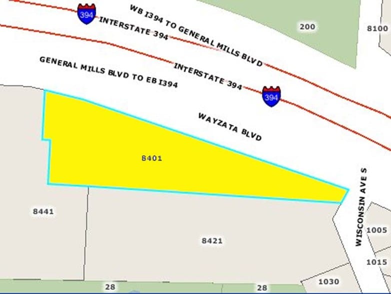 8401 Wayzata Blvd, Golden Valley, MN for lease - Plat Map - Image 3 of 5