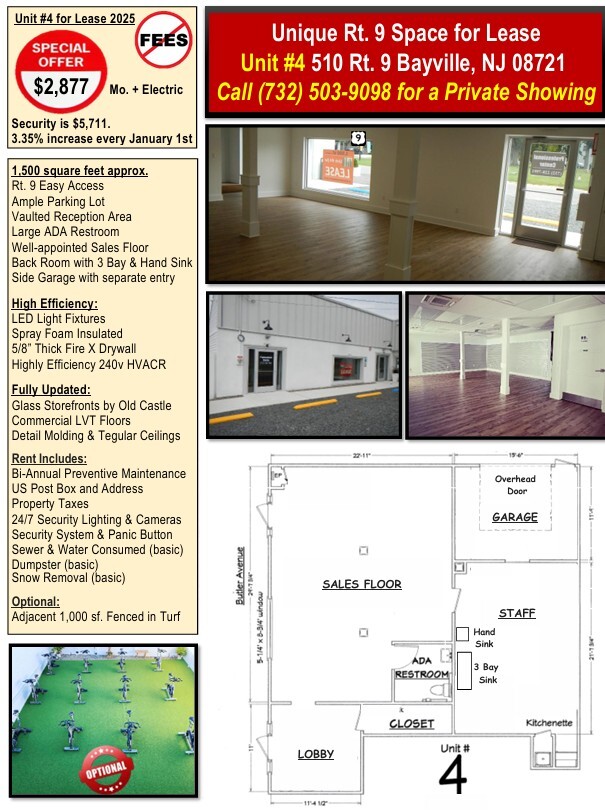 510 Atlantic City Blvd, Bayville, NJ for lease Interior Photo- Image 1 of 11