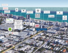 541-551 Lincoln Rd, Miami Beach, FL - AERIAL map view