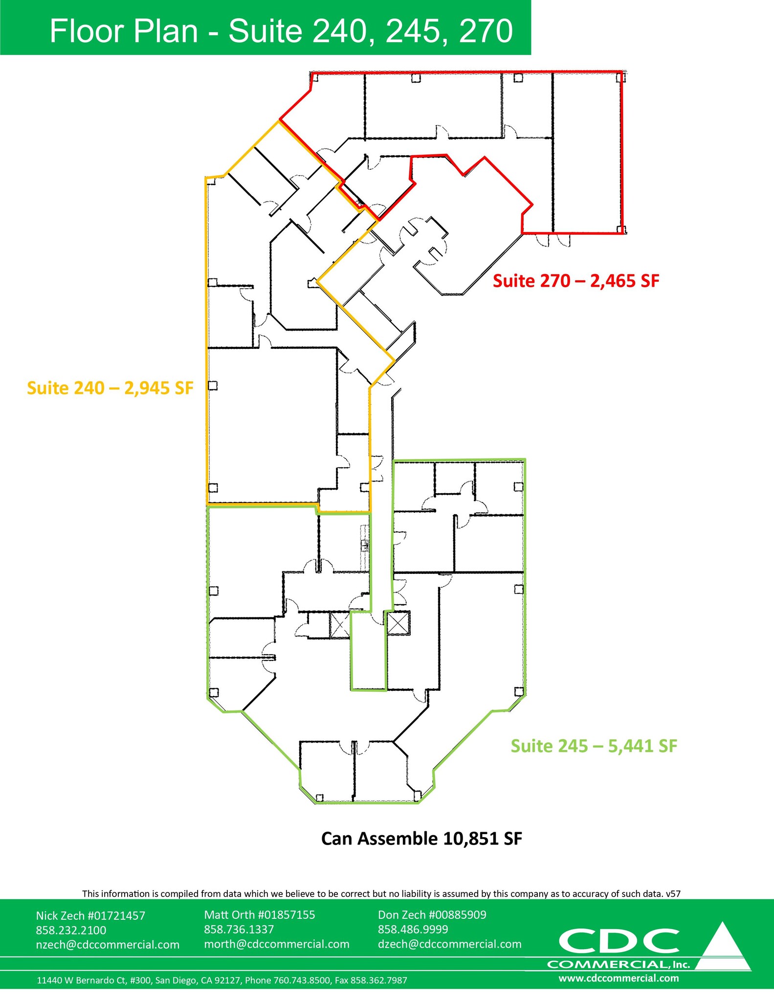 613 W Valley Pky, Escondido, CA for lease Floor Plan- Image 1 of 1