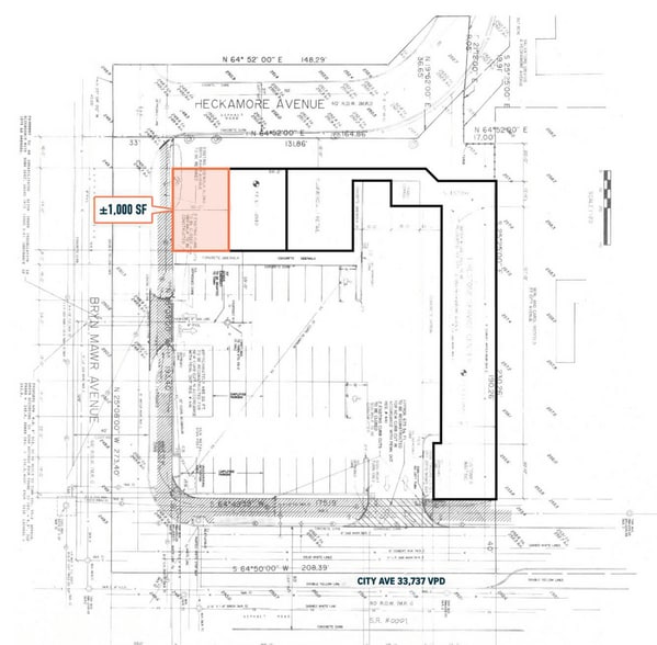 61 W City Ave, Bala Cynwyd, PA for lease - Site Plan - Image 3 of 6