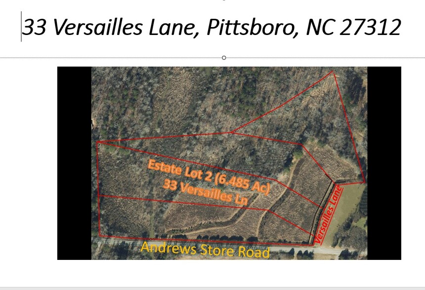 Versailles Lane, Pittsboro, NC for sale - Building Photo - Image 1 of 13