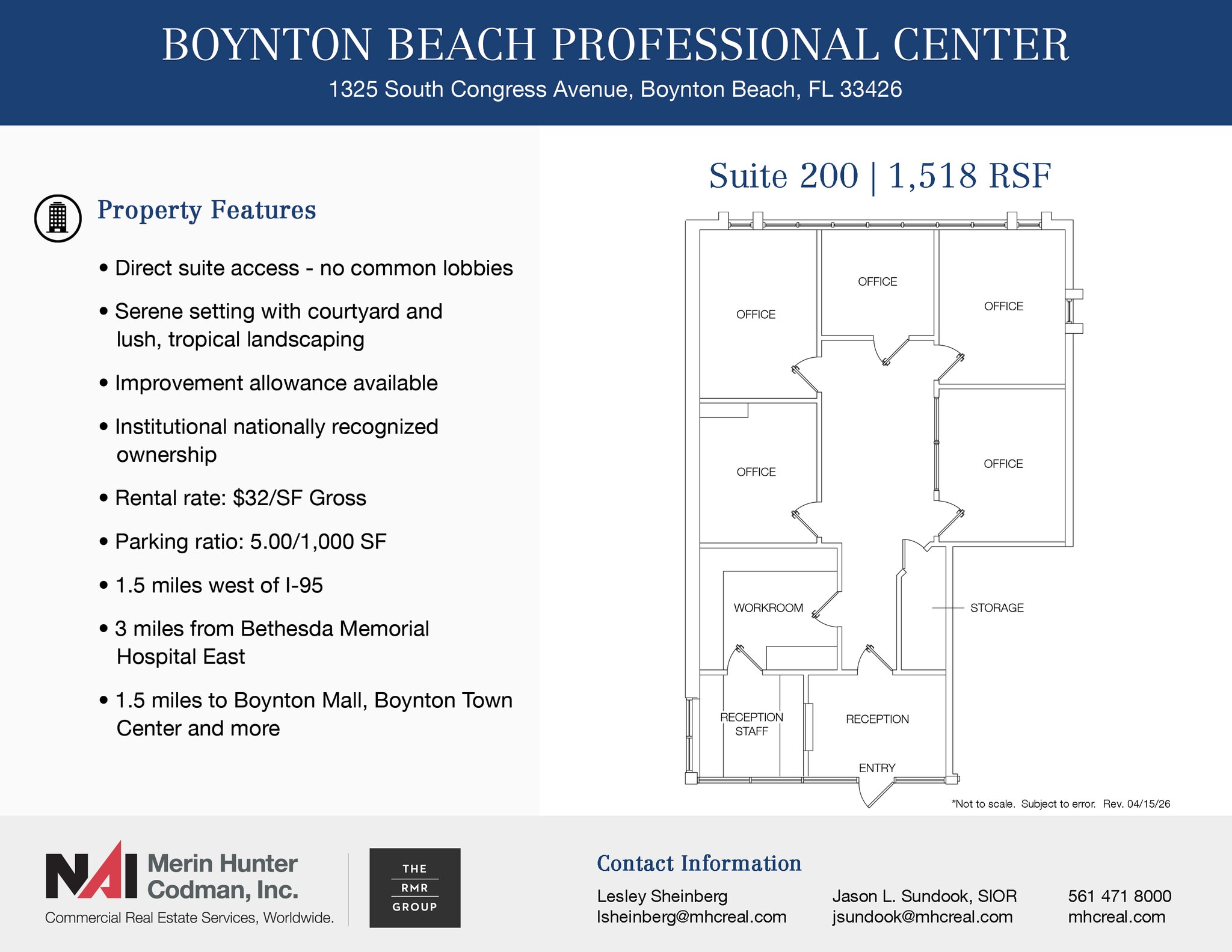1325 S Congress Ave, Boynton Beach, FL for lease Floor Plan- Image 1 of 6