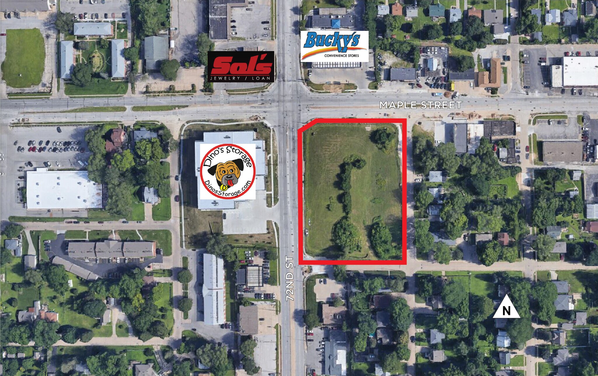 7117 Maple St, Omaha, NE for sale Aerial- Image 1 of 1