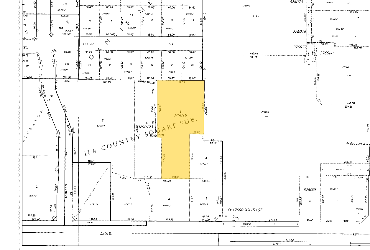 1864 W 12600 S, Riverton, UT for sale Plat Map- Image 1 of 1