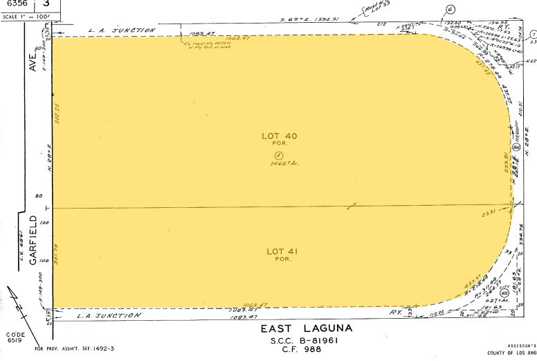 3300-3328 Garfield Ave, Commerce, CA for sale - Plat Map - Image 1 of 1