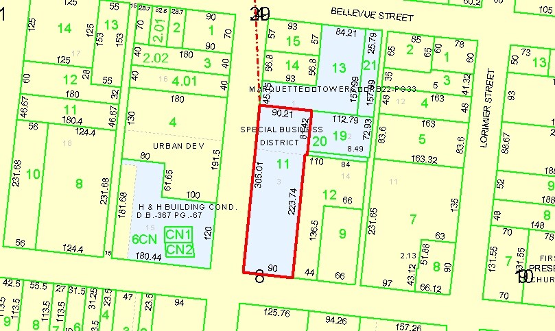 338 Broadway St, Cape Girardeau, MO for lease - Plat Map - Image 3 of 3