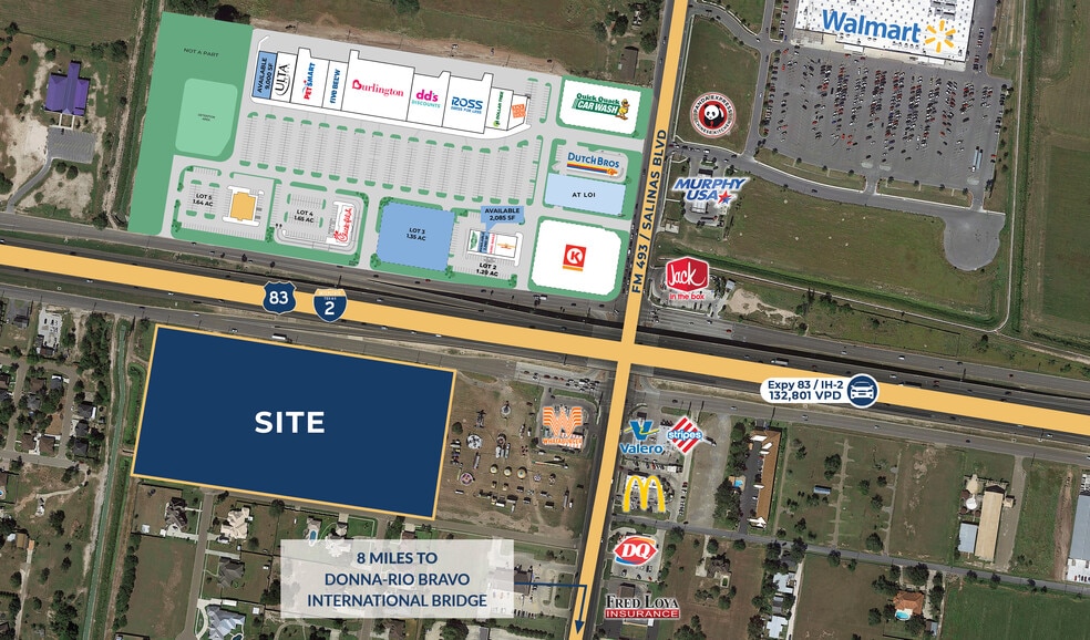 SWQ EXPY 83 & F.M. 493, Donna, TX for sale - Building Photo - Image 1 of 2