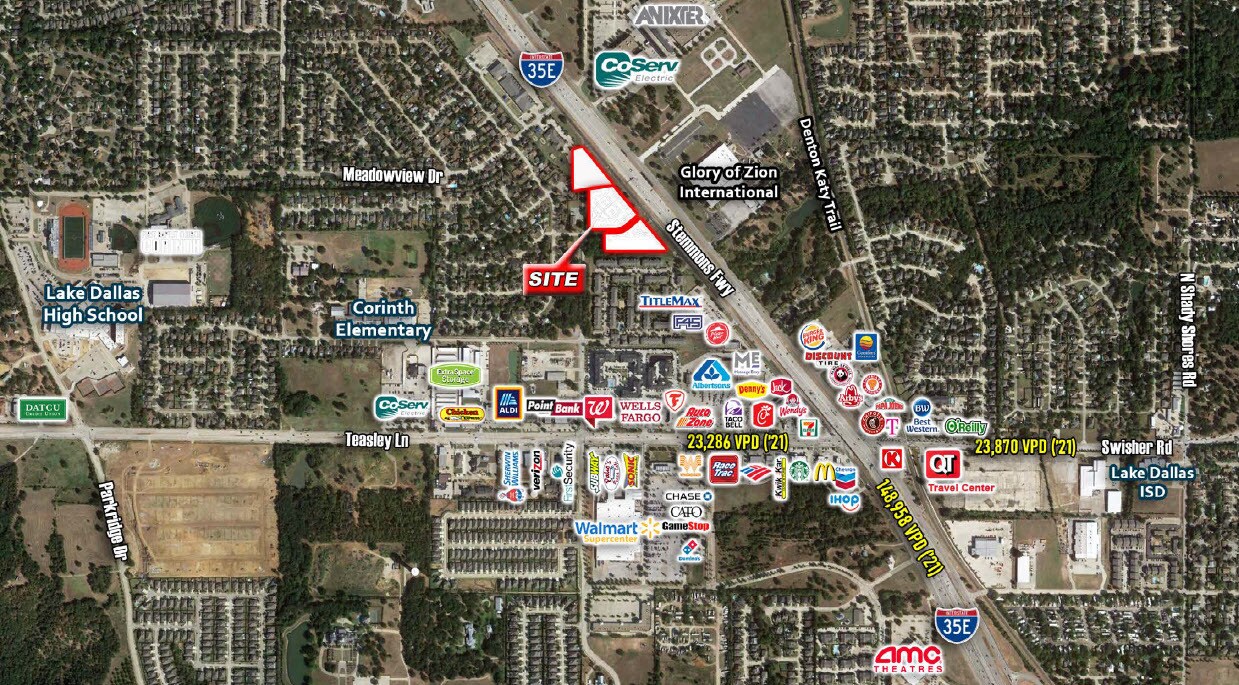 S I35 E, Corinth, TX 76210 Riverview Drive & I35