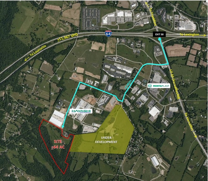 0 Lane View Dr, Frankfort, KY for sale - Aerial - Image 1 of 7