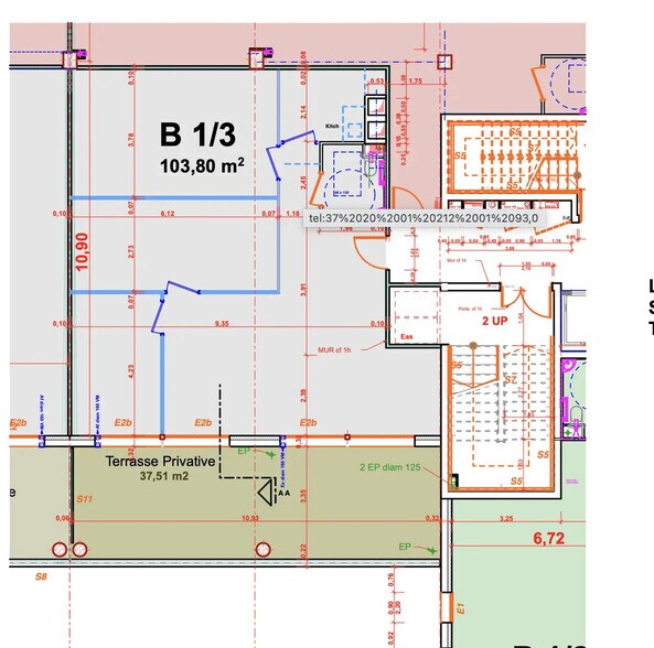 Office in Aubagne for lease - Floor Plan - Image 3 of 7