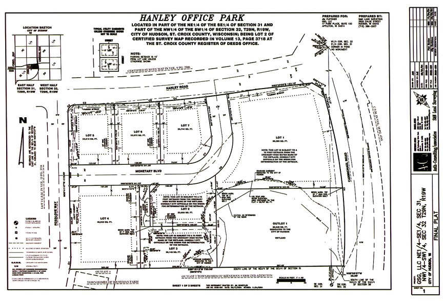 2416 Monetary Blvd, Hudson, WI for sale - Plat Map - Image 2 of 3