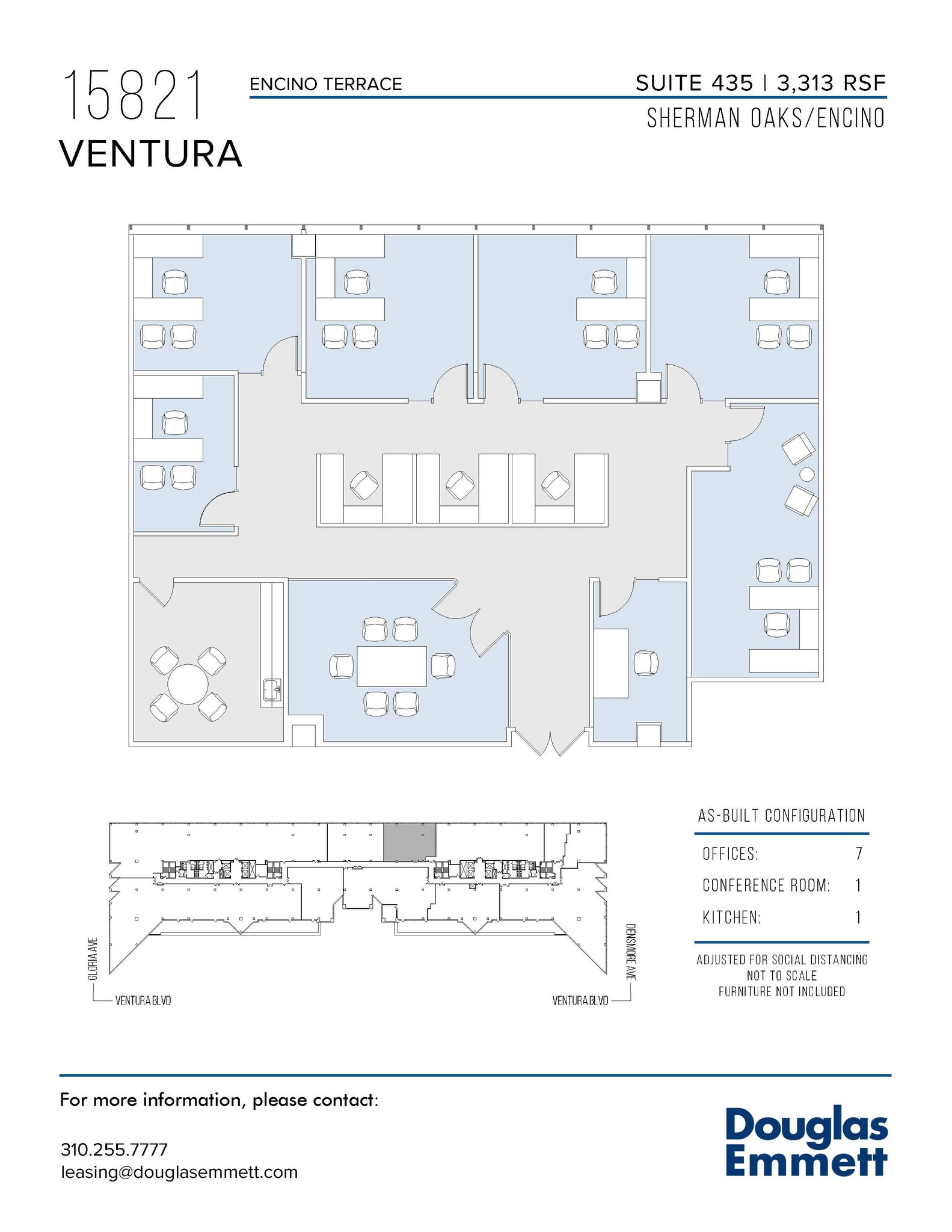 15821 Ventura Blvd, Encino, CA for lease Floor Plan- Image 1 of 1