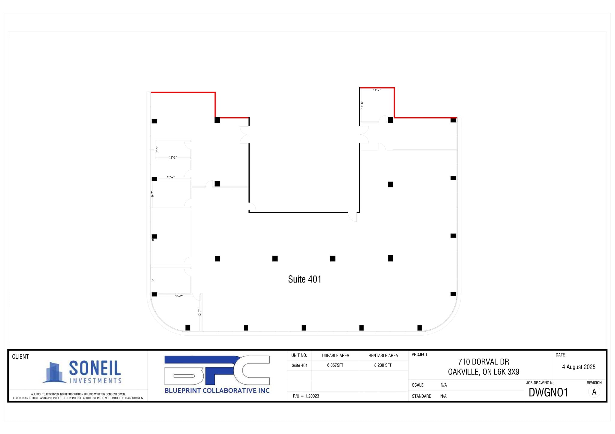 700 Dorval Dr, Oakville, ON for lease Site Plan- Image 1 of 1