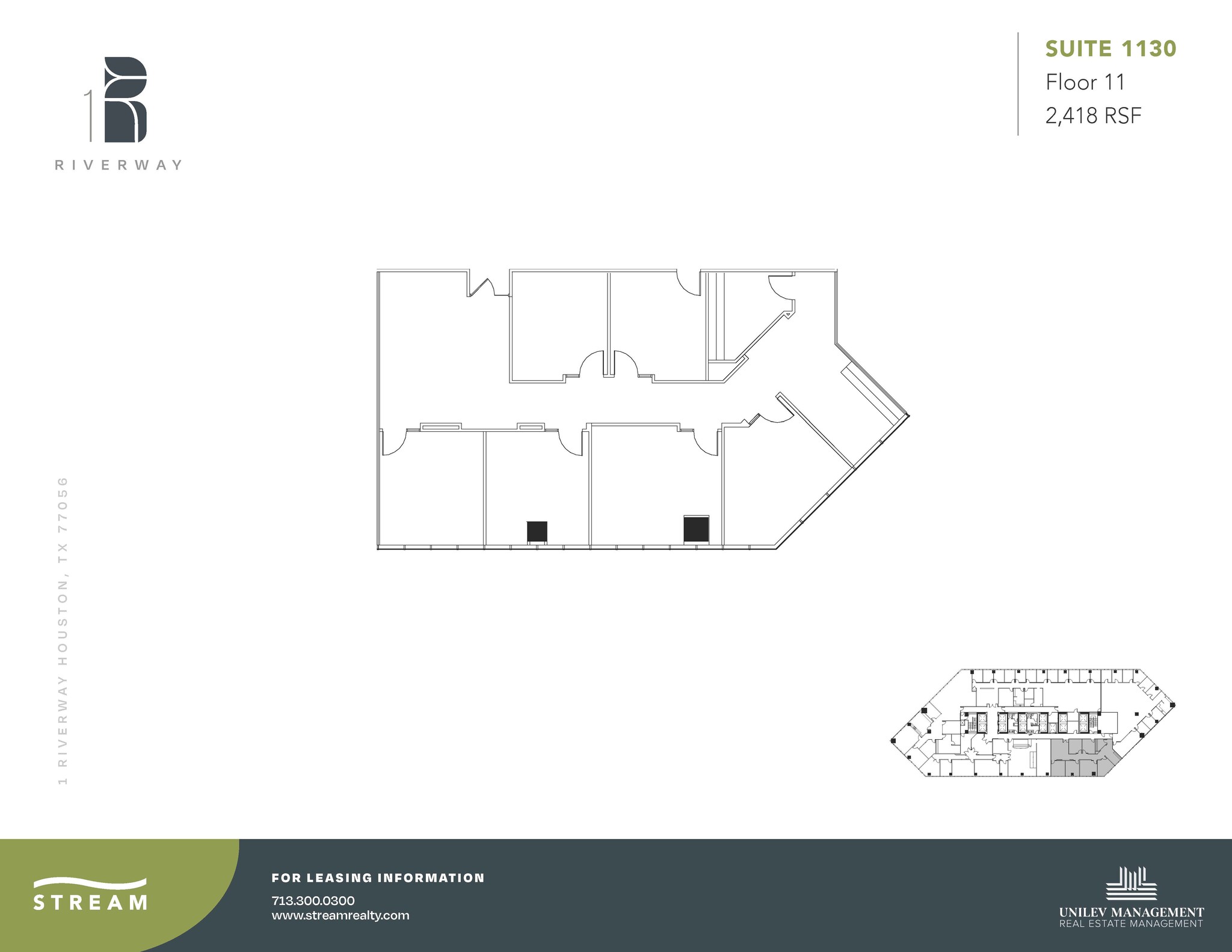 1 Riverway, Houston, TX for lease Floor Plan- Image 1 of 1