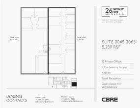 2625 Butterfield Rd, Oak Brook, IL for lease Floor Plan- Image 2 of 4