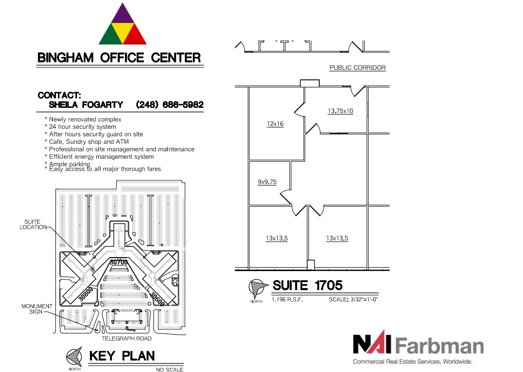 30600-30700 - 30800 Telegraph Rd, Bingham Farms, MI for lease Floor Plan- Image 1 of 1