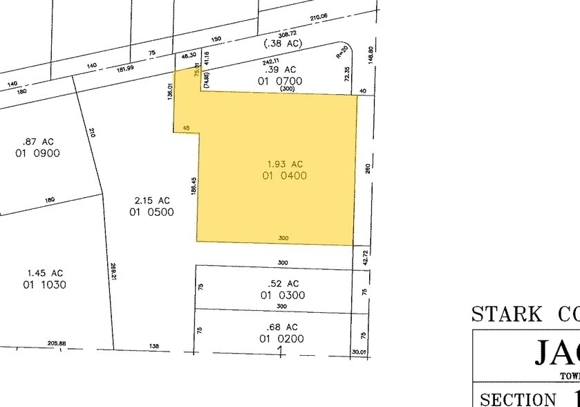 6701 Frank Ave NW, North Canton, OH for sale - Plat Map - Image 1 of 1