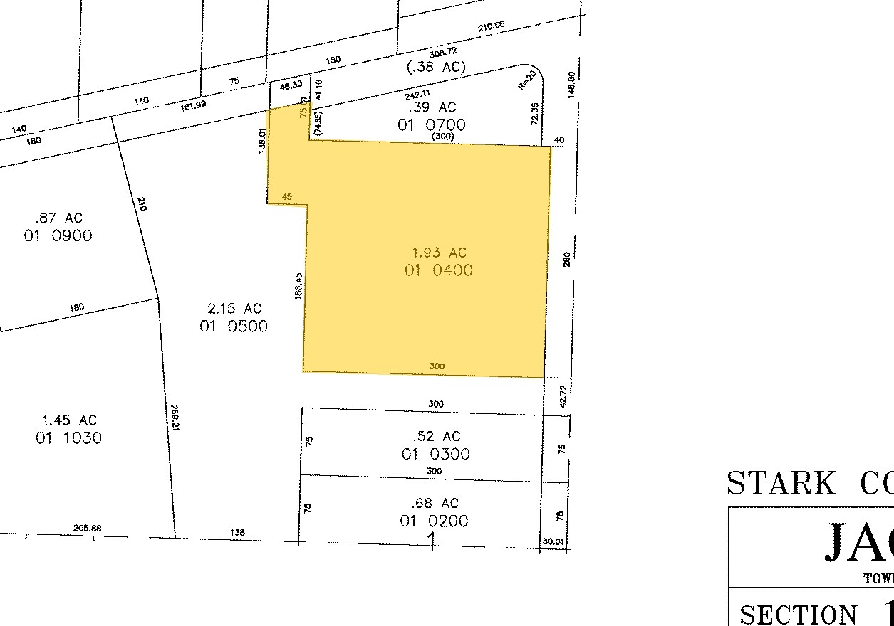 6701 Frank Ave NW, North Canton, OH for sale Plat Map- Image 1 of 1