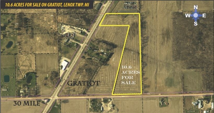 Gratiot Ave, Lenox Township, MI for sale - Aerial - Image 1 of 1