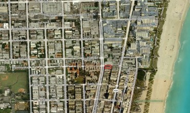 1437-1441 Washington Ave, Miami Beach, FL - aerial  map view