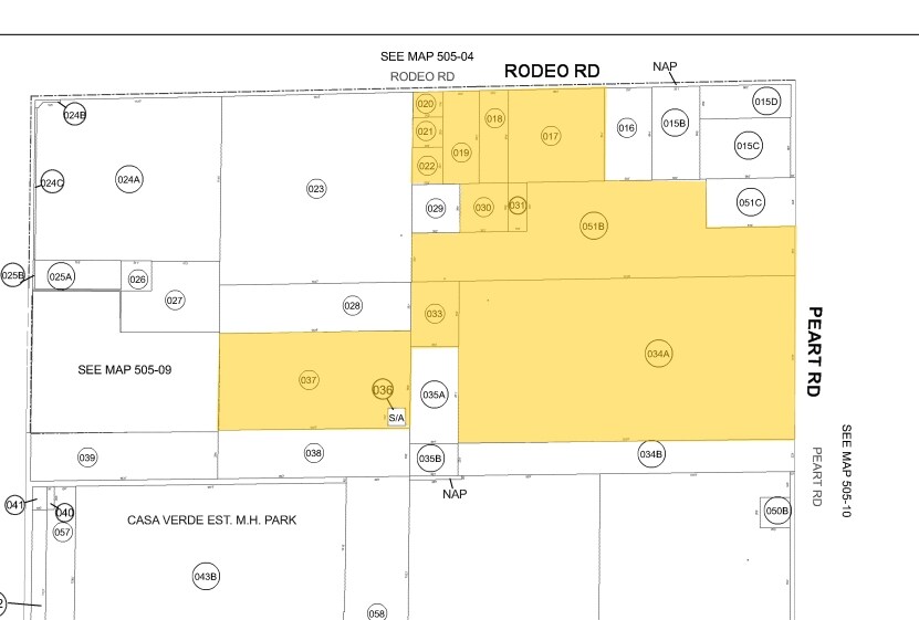 SW Rodeo Rd & Peart Rd, Casa Grande, AZ for sale - Plat Map - Image 3 of 3