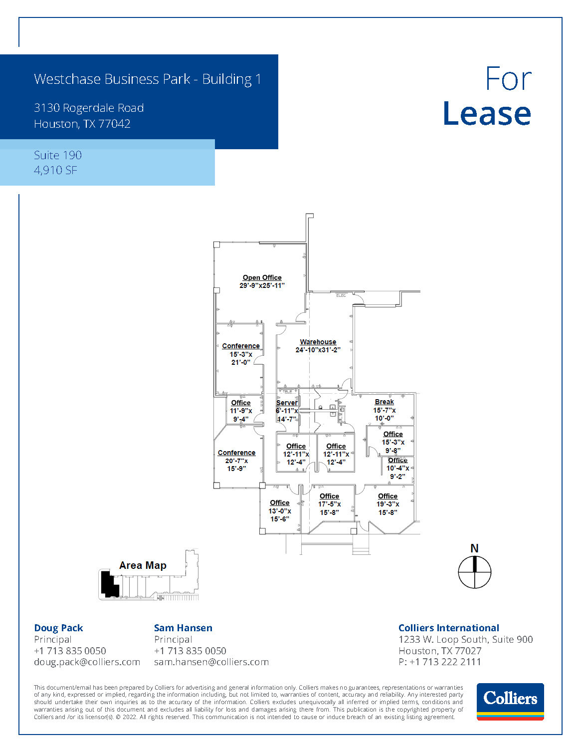 3130 Rogerdale Rd, Houston, TX for lease Floor Plan- Image 1 of 1