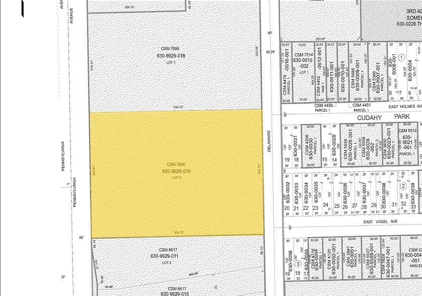5030 S Pennsylvania Ave, Cudahy, WI for sale - Plat Map - Image 2 of 3