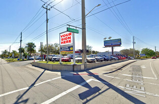 Auto Sales Lot - Gas Station