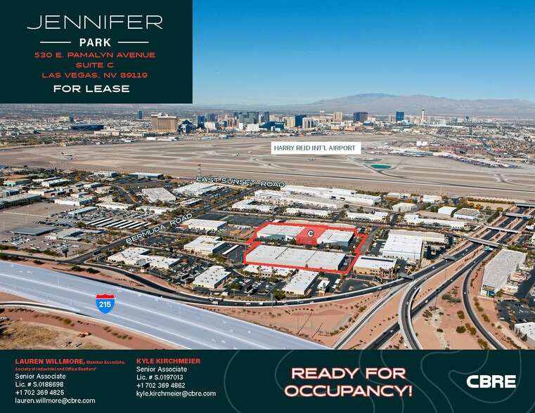 530 E Pamalyn Ave, Las Vegas, NV for lease - Aerial - Image 1 of 16