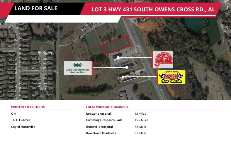 3 Hwy 431 S, Owens Cross Roads, AL for sale - Building Photo - Image 1 of 3