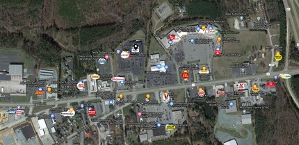 1605 E 11th St, Siler City, NC - aerial  map view