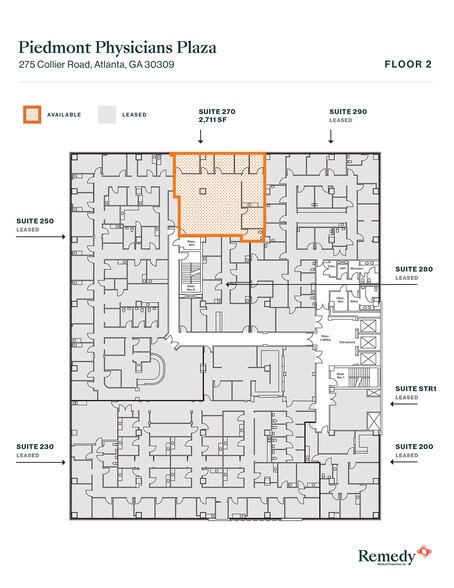 275 Collier Rd NW, Atlanta, GA for lease - Floor Plan - Image 2 of 2