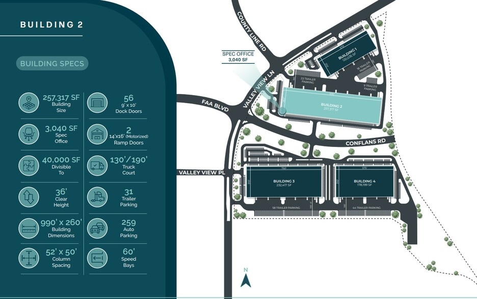 1503 Valley View Ln, Irving, TX for lease - Site Plan - Image 1 of 8