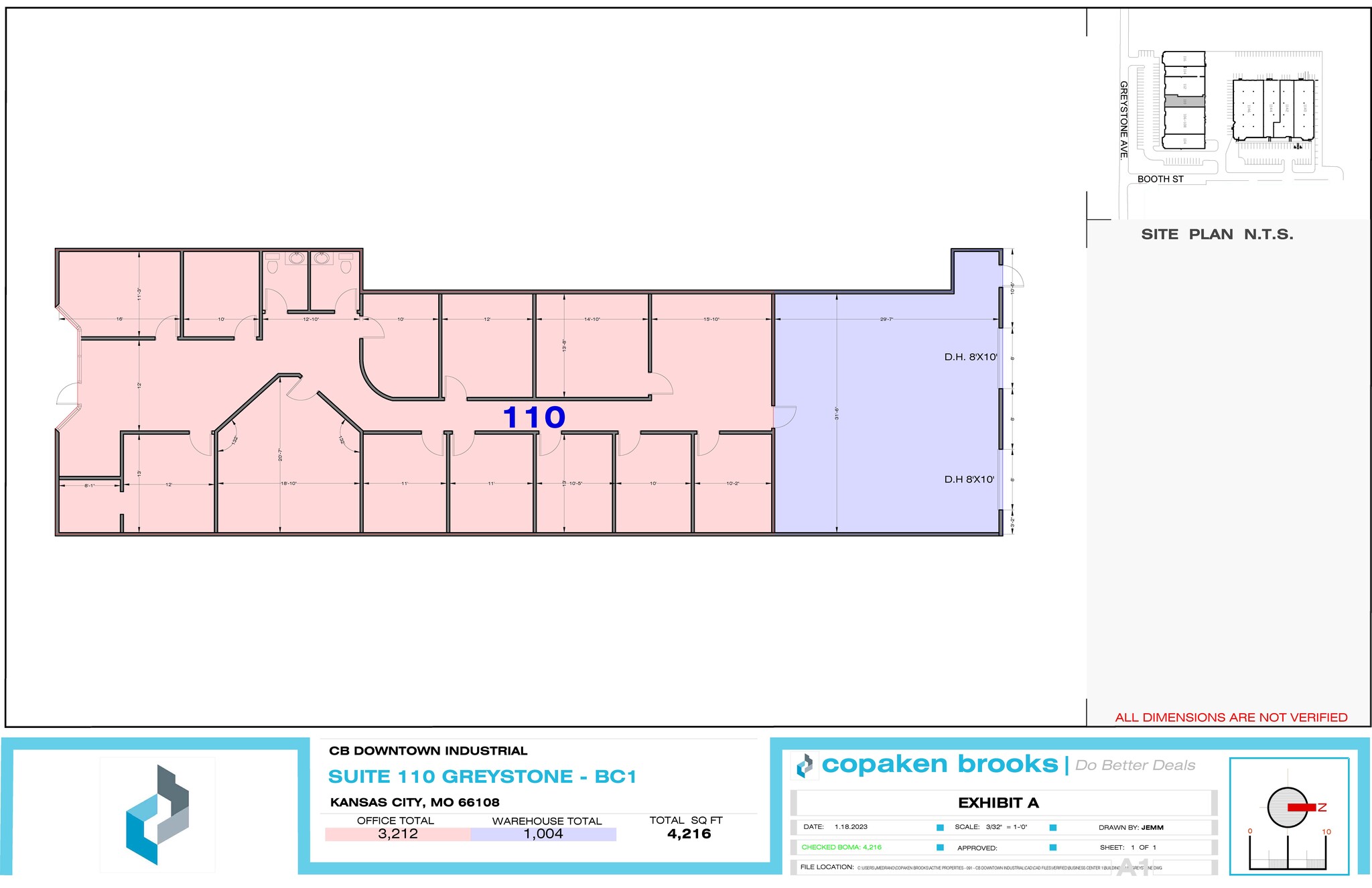 1140-1146 Booth St, Kansas City, KS for lease Floor Plan- Image 1 of 1