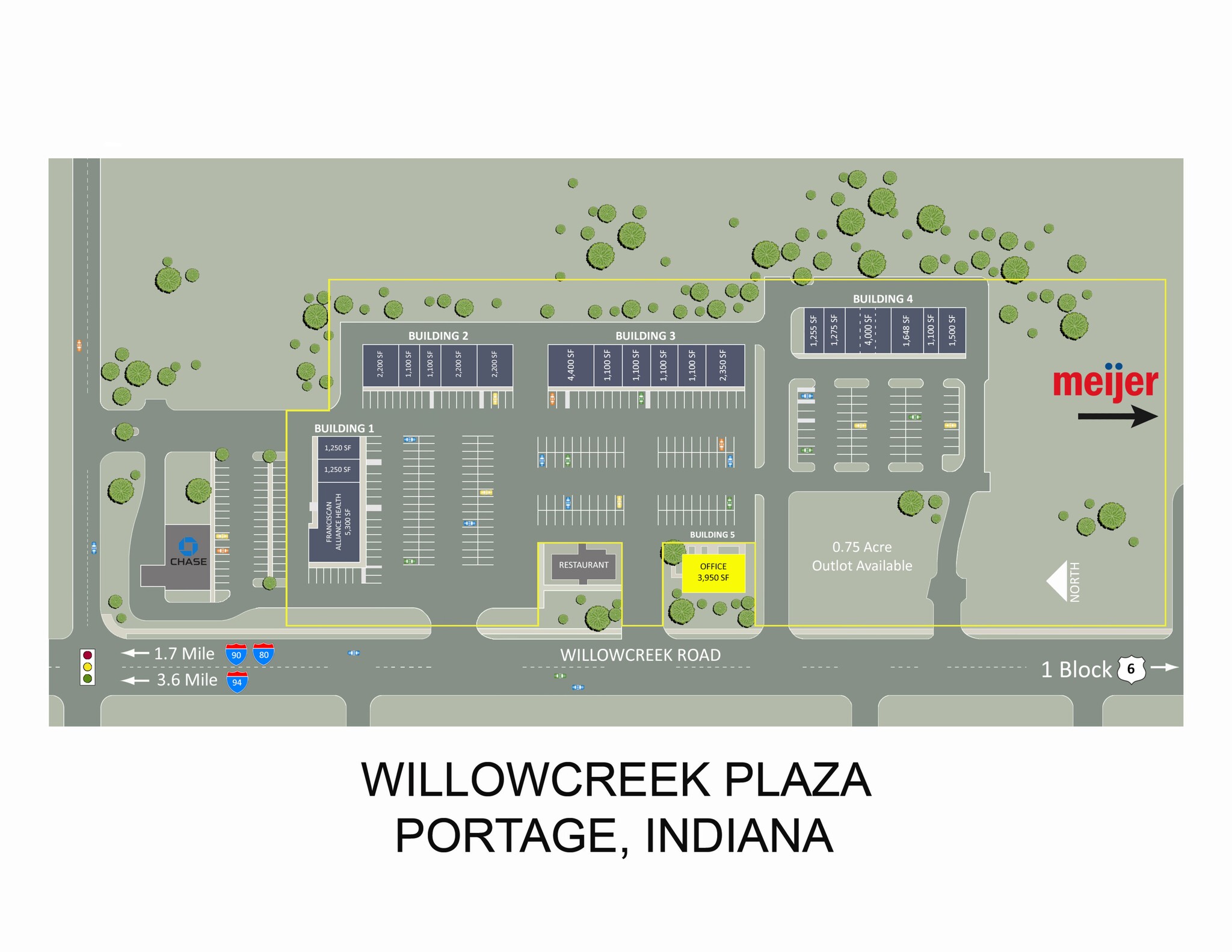 3349 Willowcreek Rd, Portage, IN for lease Site Plan- Image 1 of 1