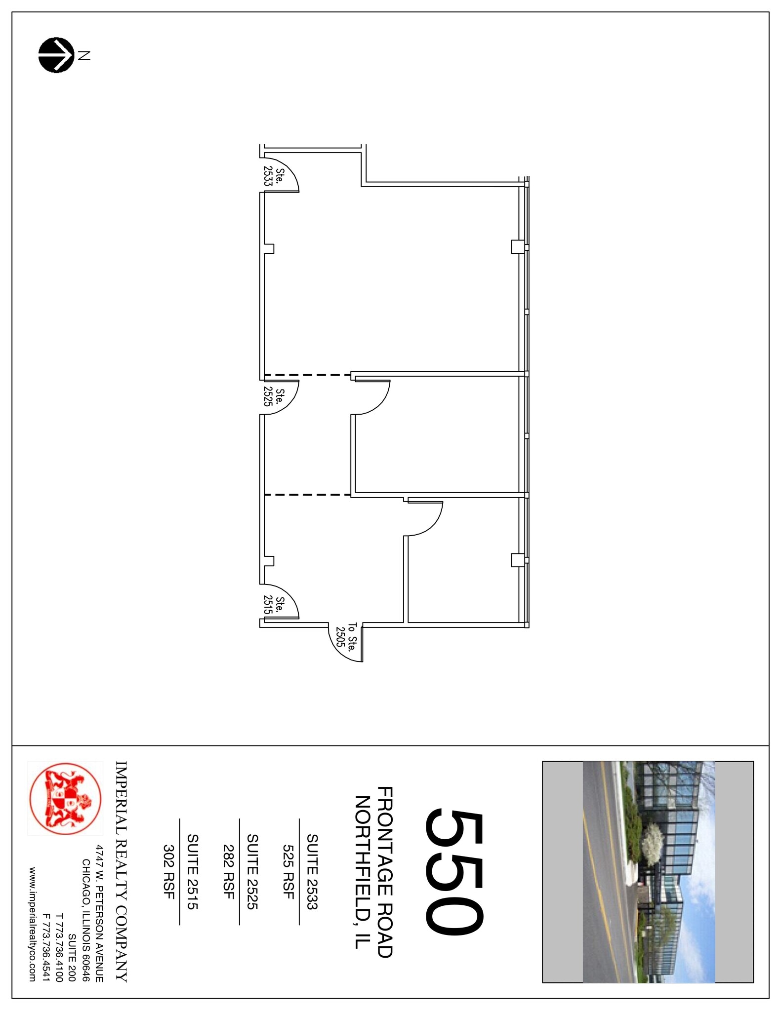 540-550 W Frontage Rd, Northfield, IL for lease Site Plan- Image 1 of 2