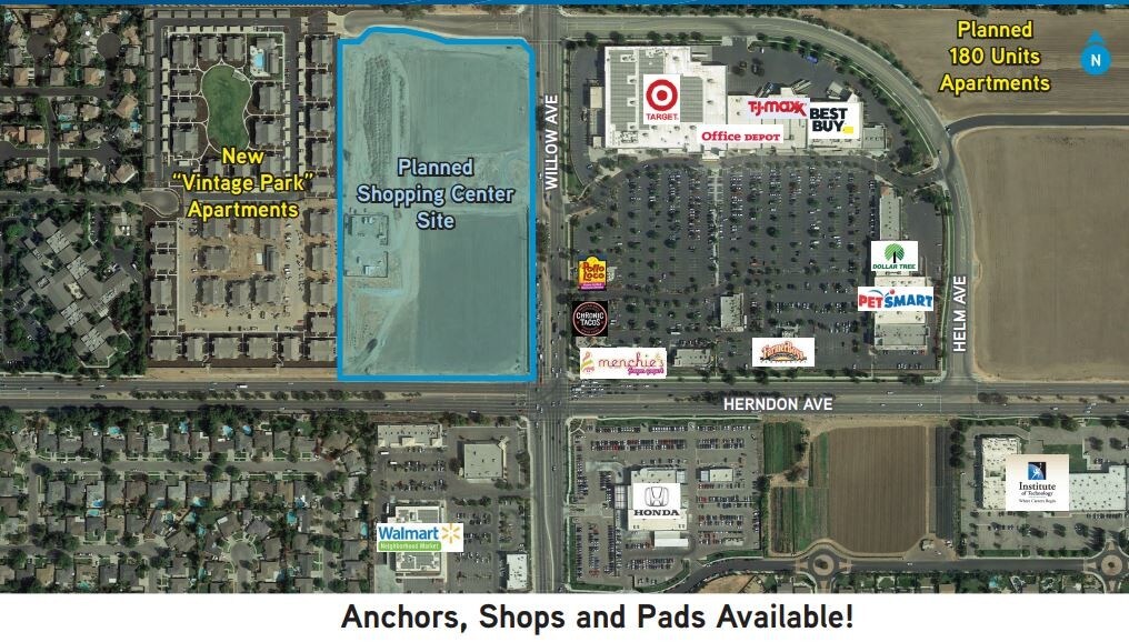 NWC Willow Ave & Herndon Ave, Clovis, CA for sale Building Photo- Image 1 of 3