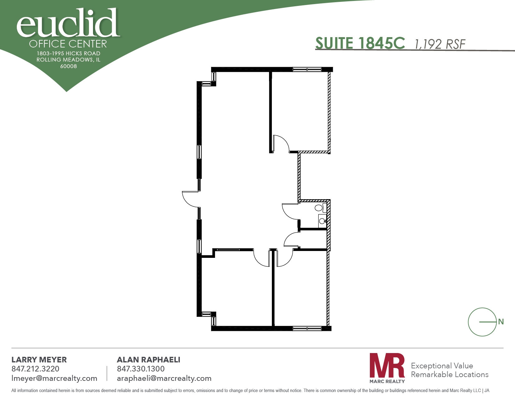 1803 Hicks Rd, Rolling Meadows, IL for lease Floor Plan- Image 1 of 6
