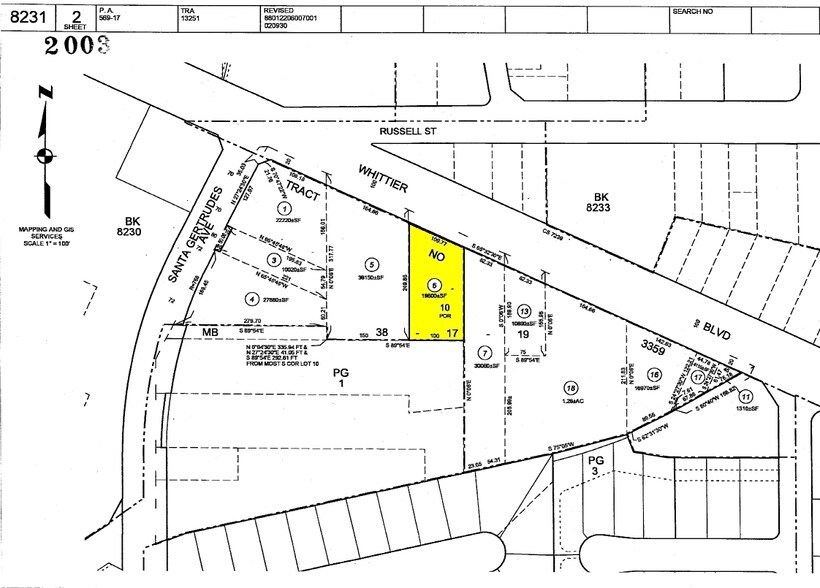 15814-15820 Whittier Blvd, Whittier, CA for lease - Plat Map - Image 2 of 12