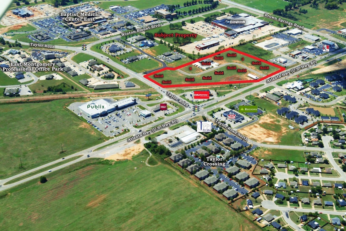 Atlanta Highway/Taylor Road, Montgomery, AL, 36117 Commercial Land