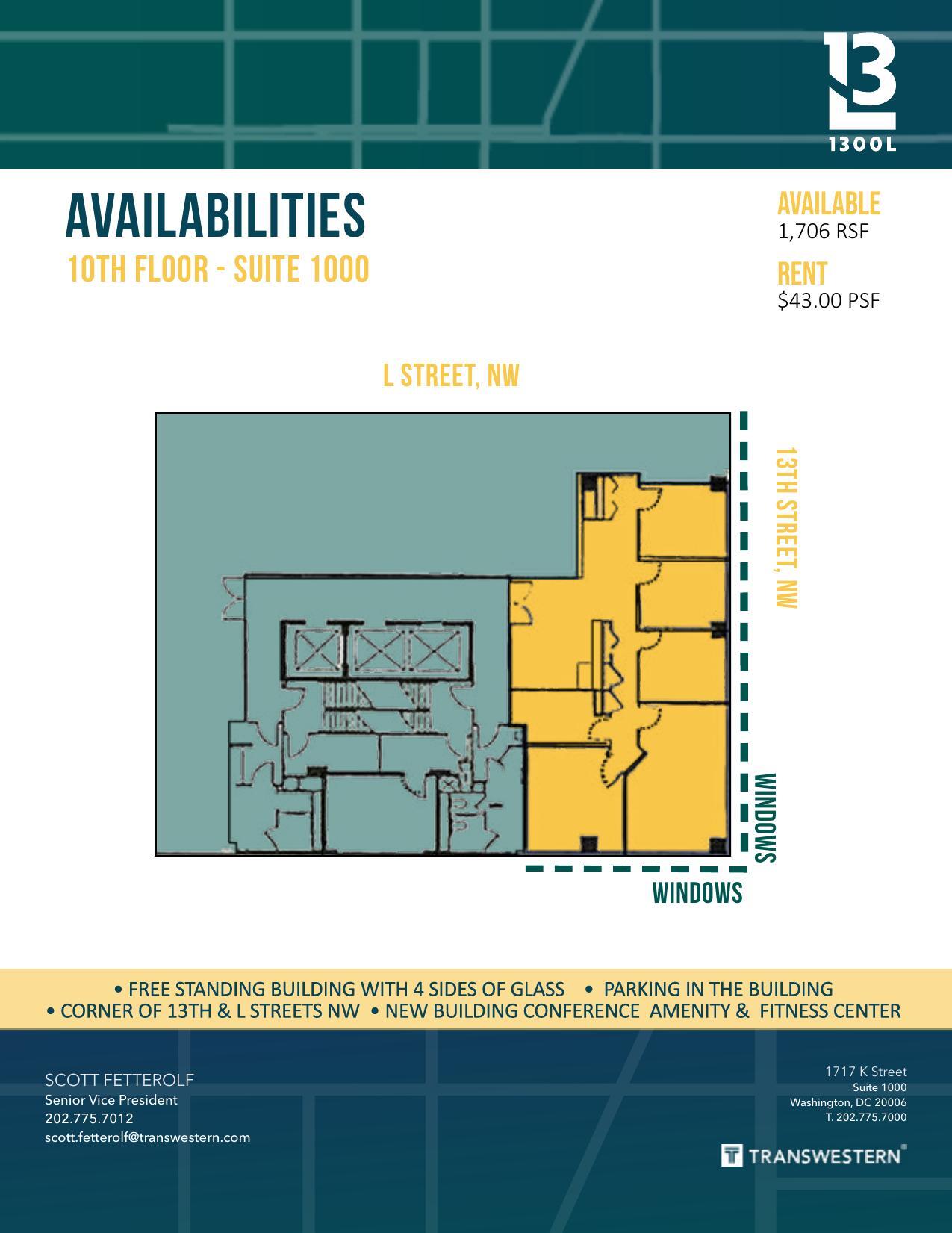 1300 L St NW, Washington, DC for lease Floor Plan- Image 1 of 1