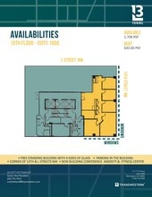 1300 L St NW, Washington, DC for lease Floor Plan- Image 1 of 1