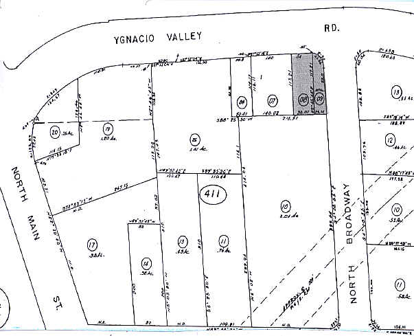 587 Ygnacio Valley Rd, Walnut Creek, CA for lease - Plat Map - Image 3 of 3