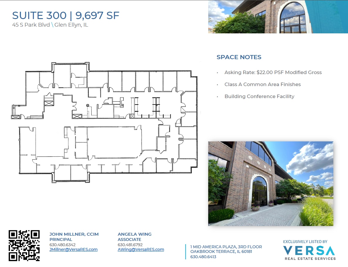 45 S Park Blvd, Glen Ellyn, IL for lease Floor Plan- Image 1 of 1