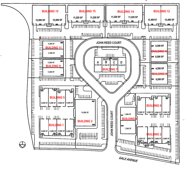 1306-1308 S John Reed Ct, City Of Industry, CA for lease - Site Plan - Image 3 of 4