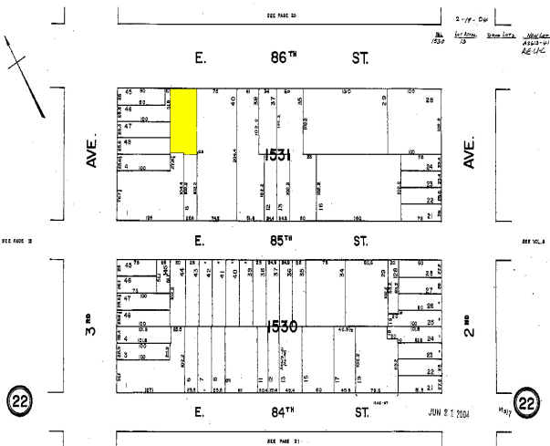 206-208 E 86th St, New York, NY for lease - Plat Map - Image 2 of 10