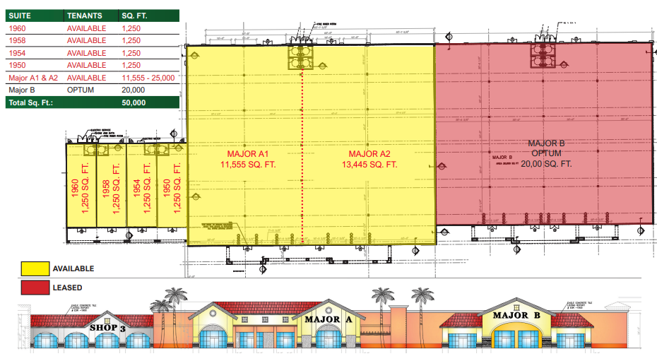 1778-1950 W Florida Ave, Hemet, CA for lease Floor Plan- Image 1 of 1